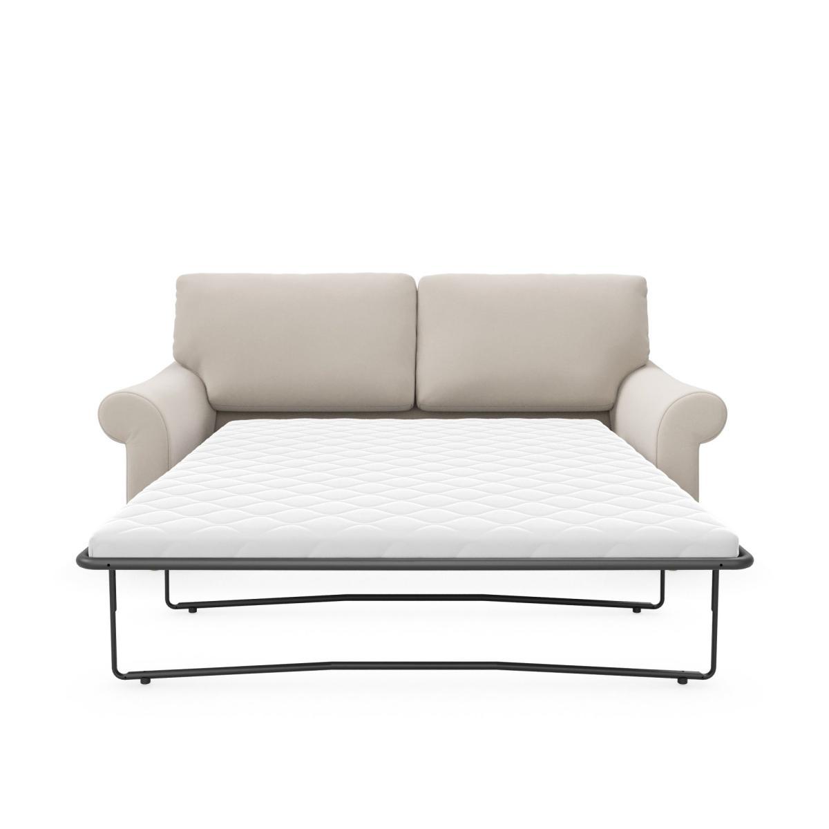Salisbury Luxury Velvet 2 Seater Sofa Bed Luxury Velvet Natural – image 5