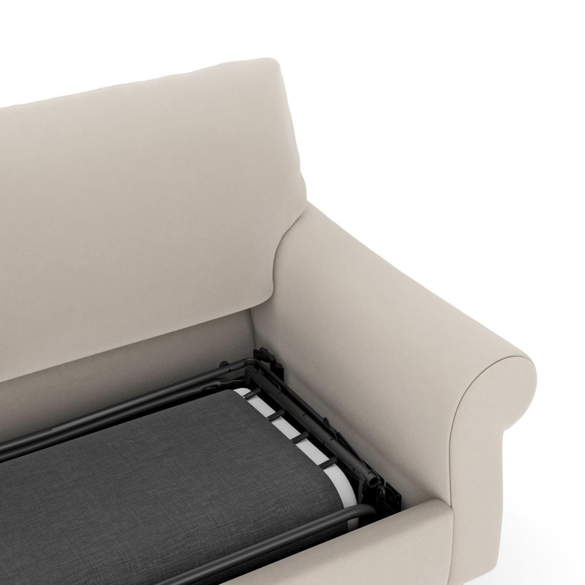 Salisbury Luxury Velvet 2 Seater Sofa Bed Luxury Velvet Natural – image 7