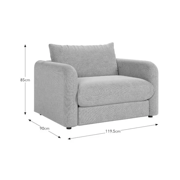 Nolan Mid Weave Snuggle Single Sofa Bed – image 10
