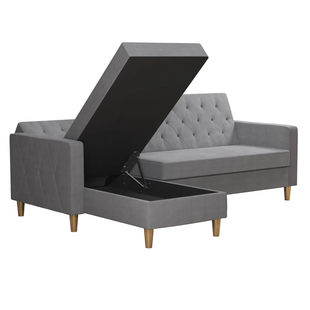 Cosmo Liberty Chenille Futon Grey – image 6