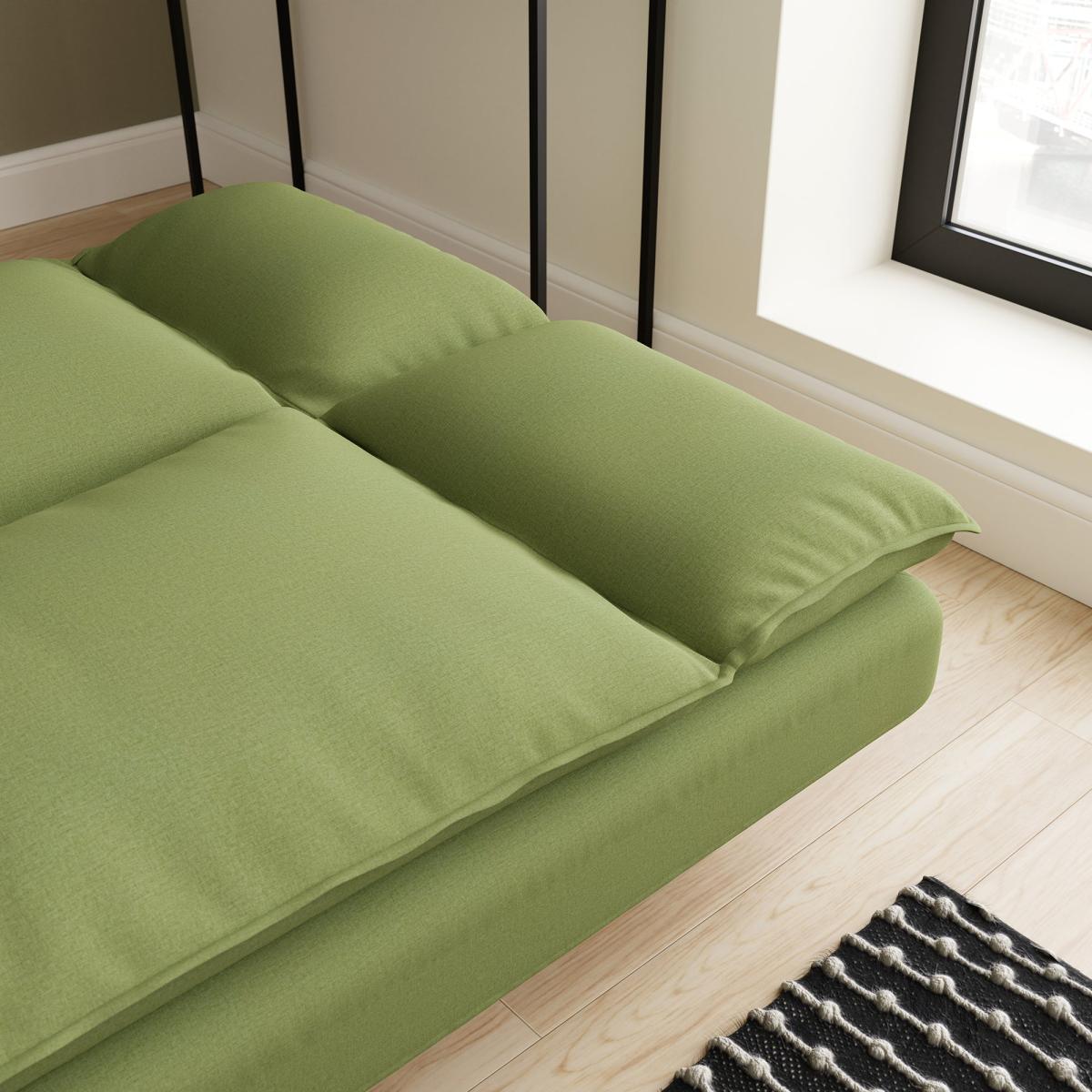 Mateo Flatweave Clic Clac Double Sofa Bed Light Moss – image 5