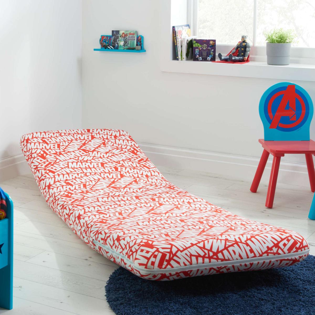 Marvel Fold Out Bed Chair Red – image 5