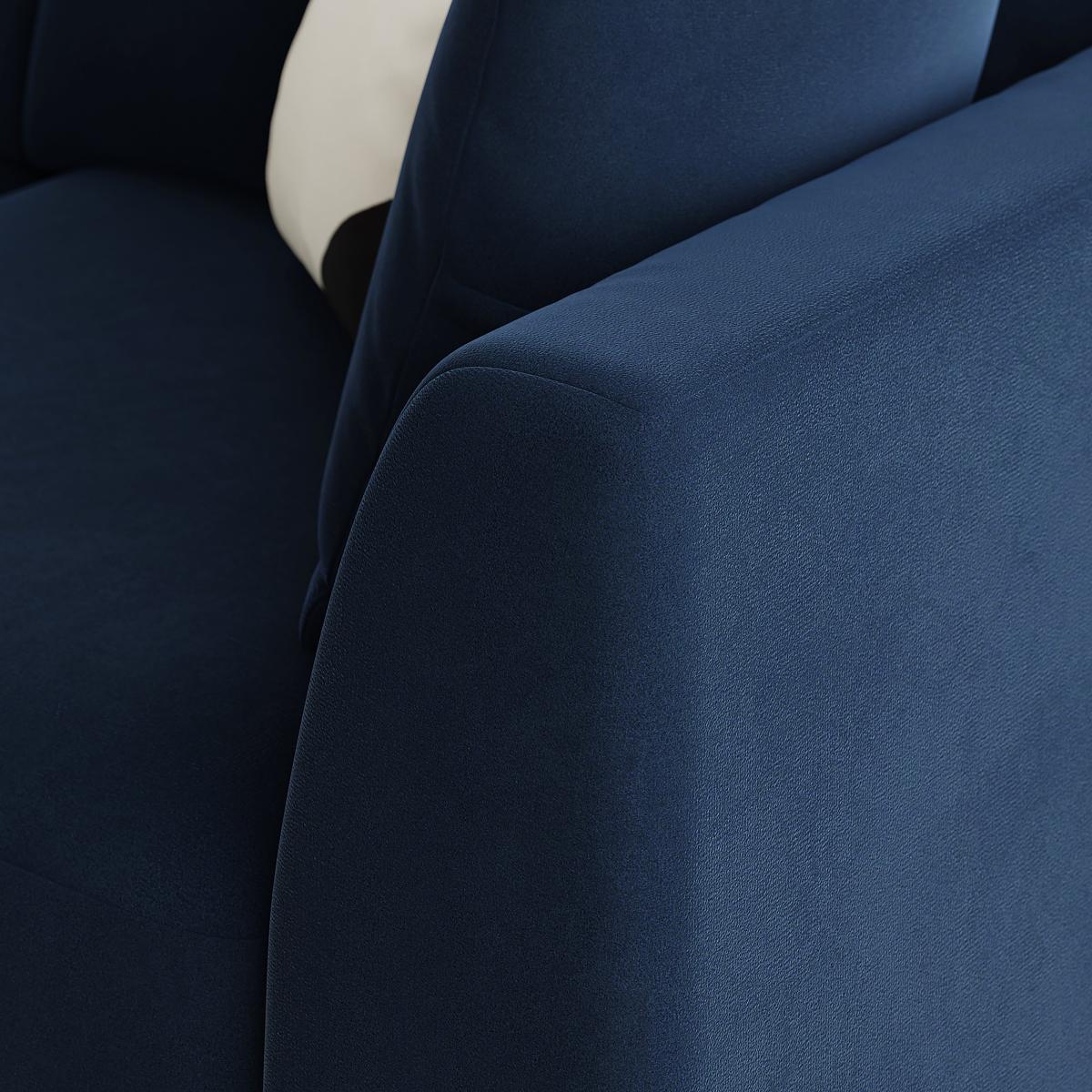 Francine Velvet Sofa Bed Navy Velvet – image 6