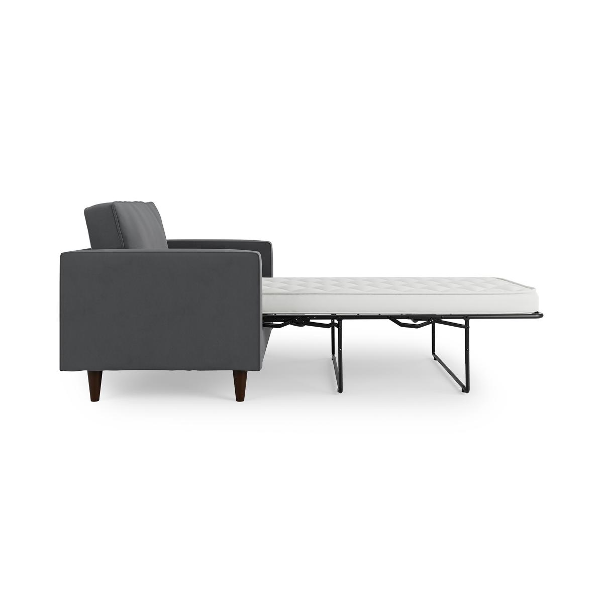 Zoe Velvet Snuggle Single Sofa Bed Steeple Grey – image 8