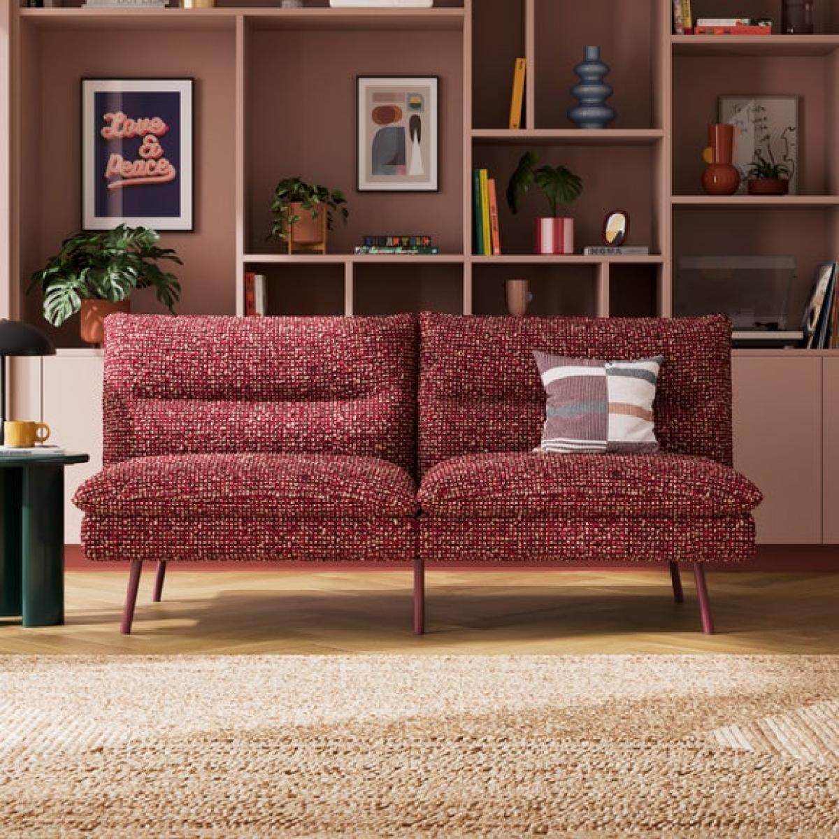 Elements Finn Textured Sherpa Clic Clac Sofa Bed – image 2