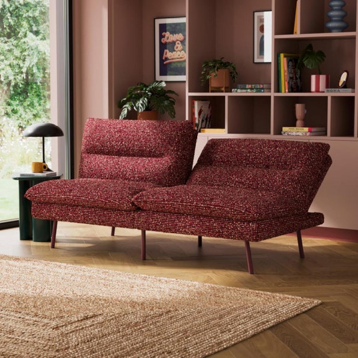 Elements Finn Textured Sherpa Clic Clac Sofa Bed – image 4