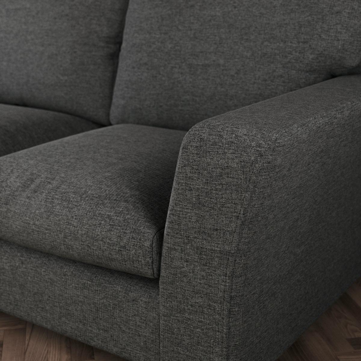 Blakeney Corner Storage Sofa Bed Tonal Weave Charcoal – image 5