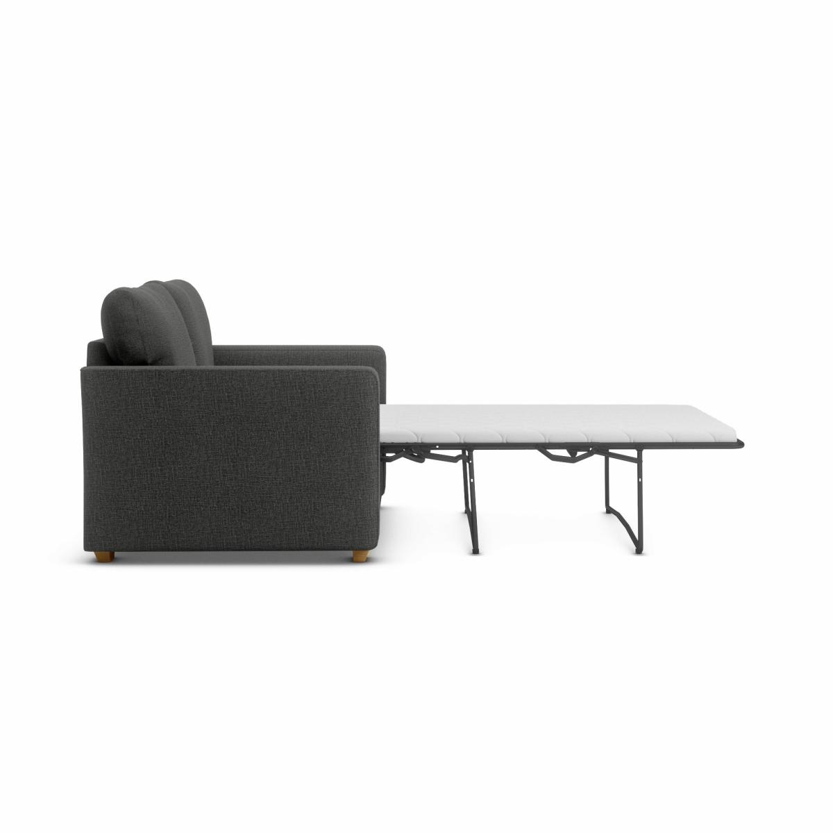 Blakeney Slub Cotton Blend Sofa Bed Slub Cotton Blend Black – image 6