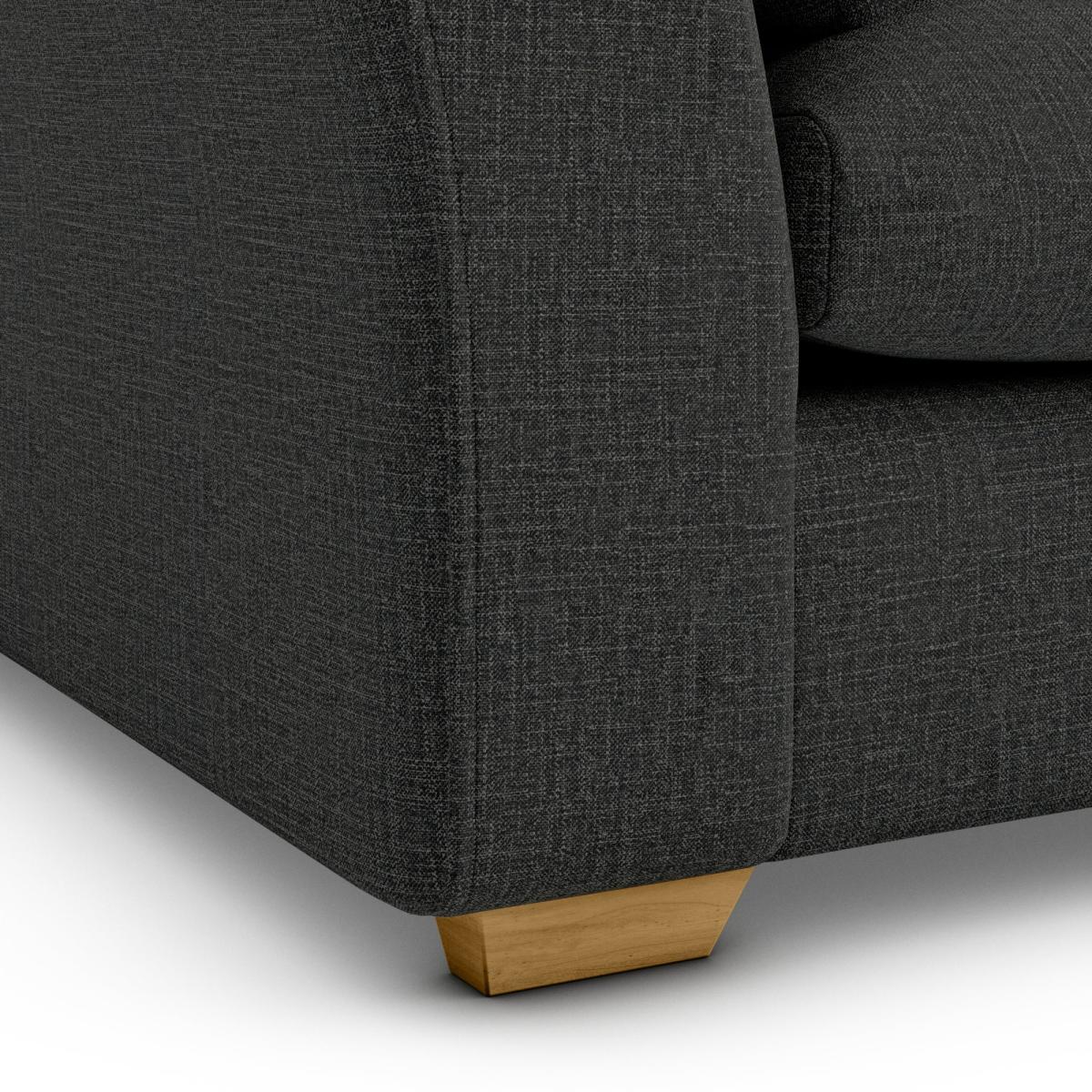 Blakeney Slub Cotton Blend Sofa Bed Slub Cotton Blend Black – image 8