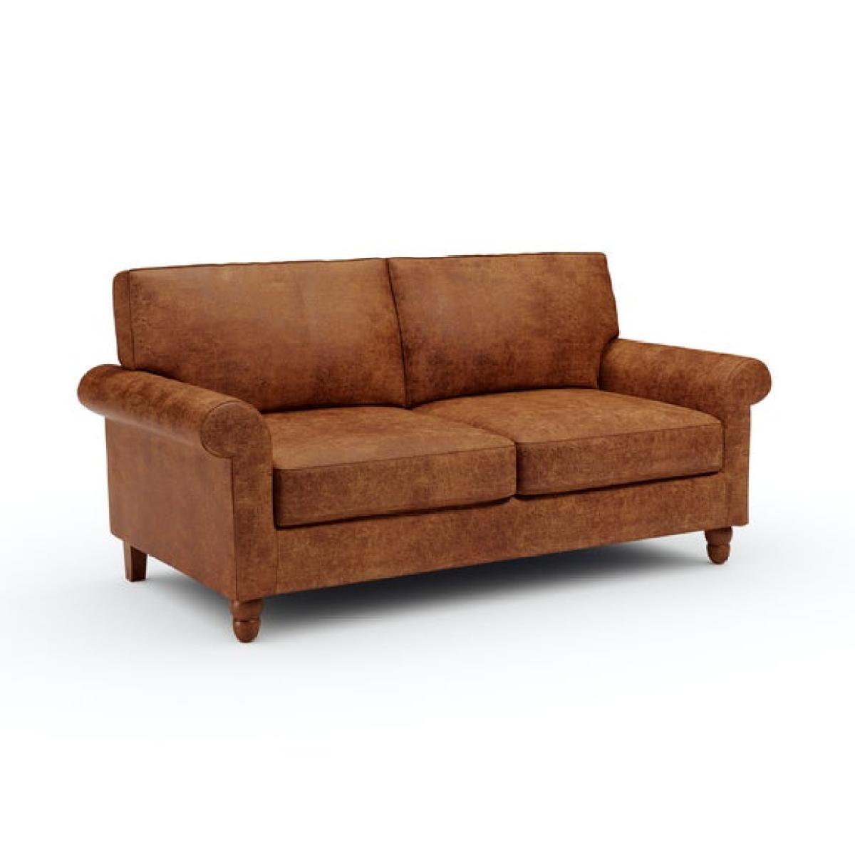 Bettie Relaxed Faux Leather 3 Seater Double Sofa Bed – image 6