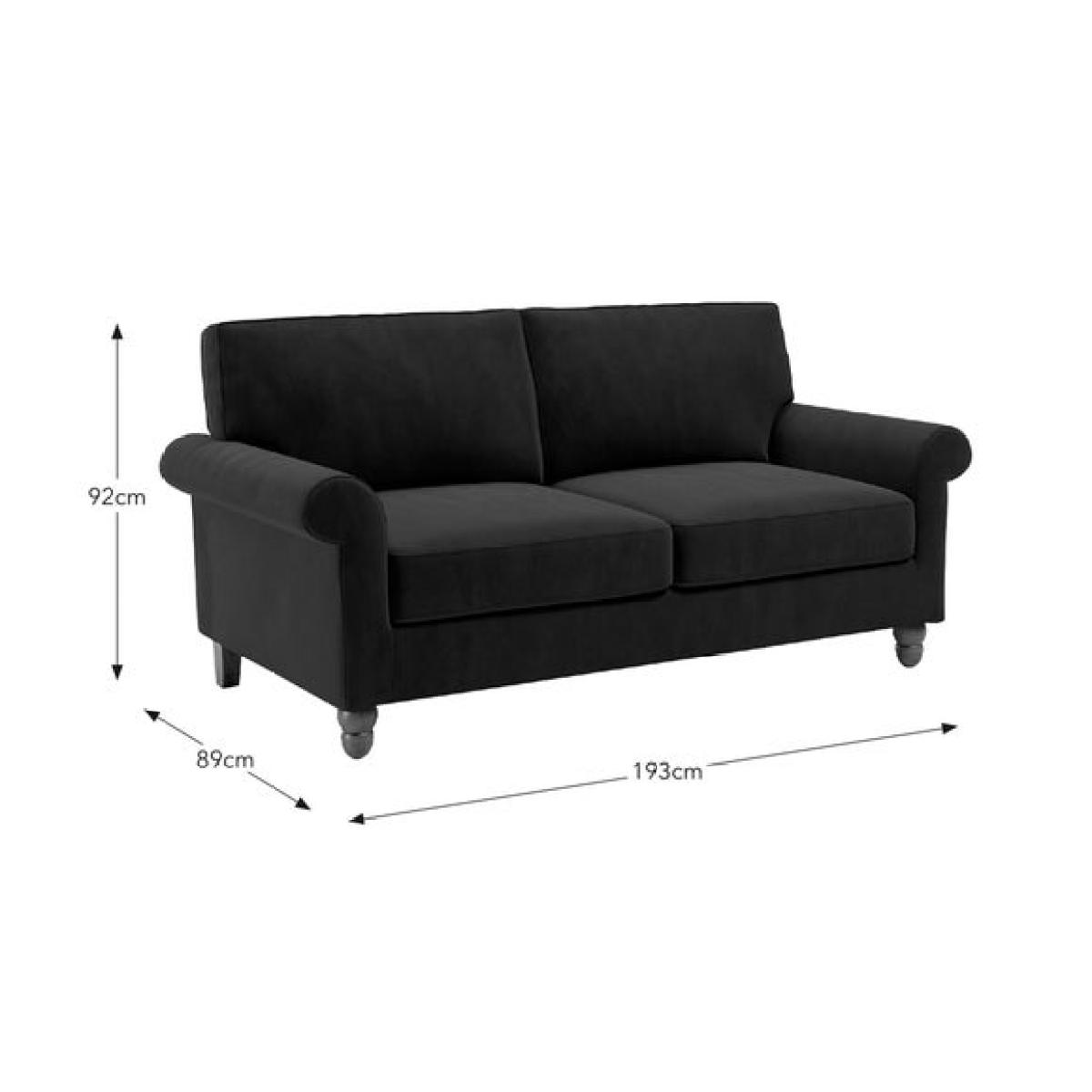 Bettie Relaxed Faux Leather 3 Seater Double Sofa Bed – image 7