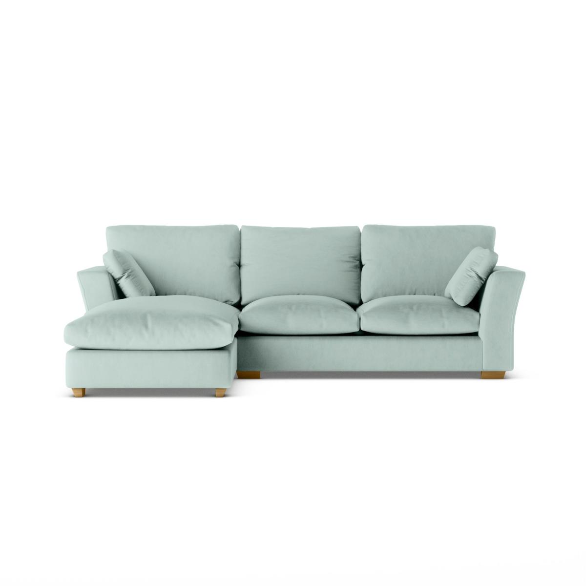 Blakeney Luxury Velvet Corner Sofa Bed Luxury Velvet Lilypad – image 4