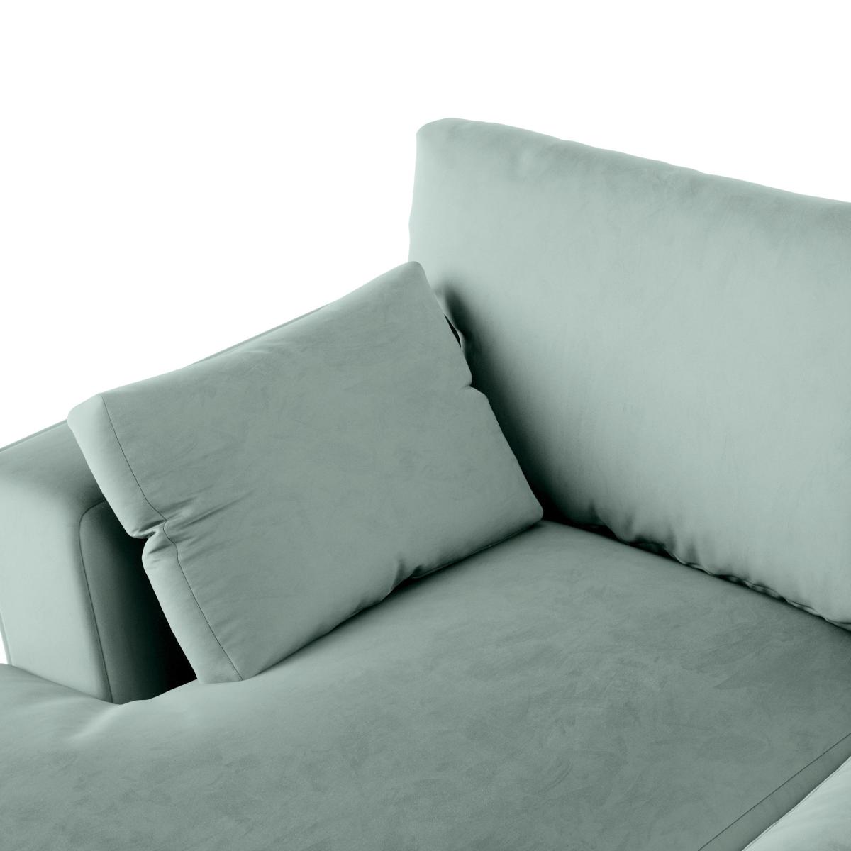Blakeney Luxury Velvet Corner Sofa Bed Luxury Velvet Lilypad – image 7