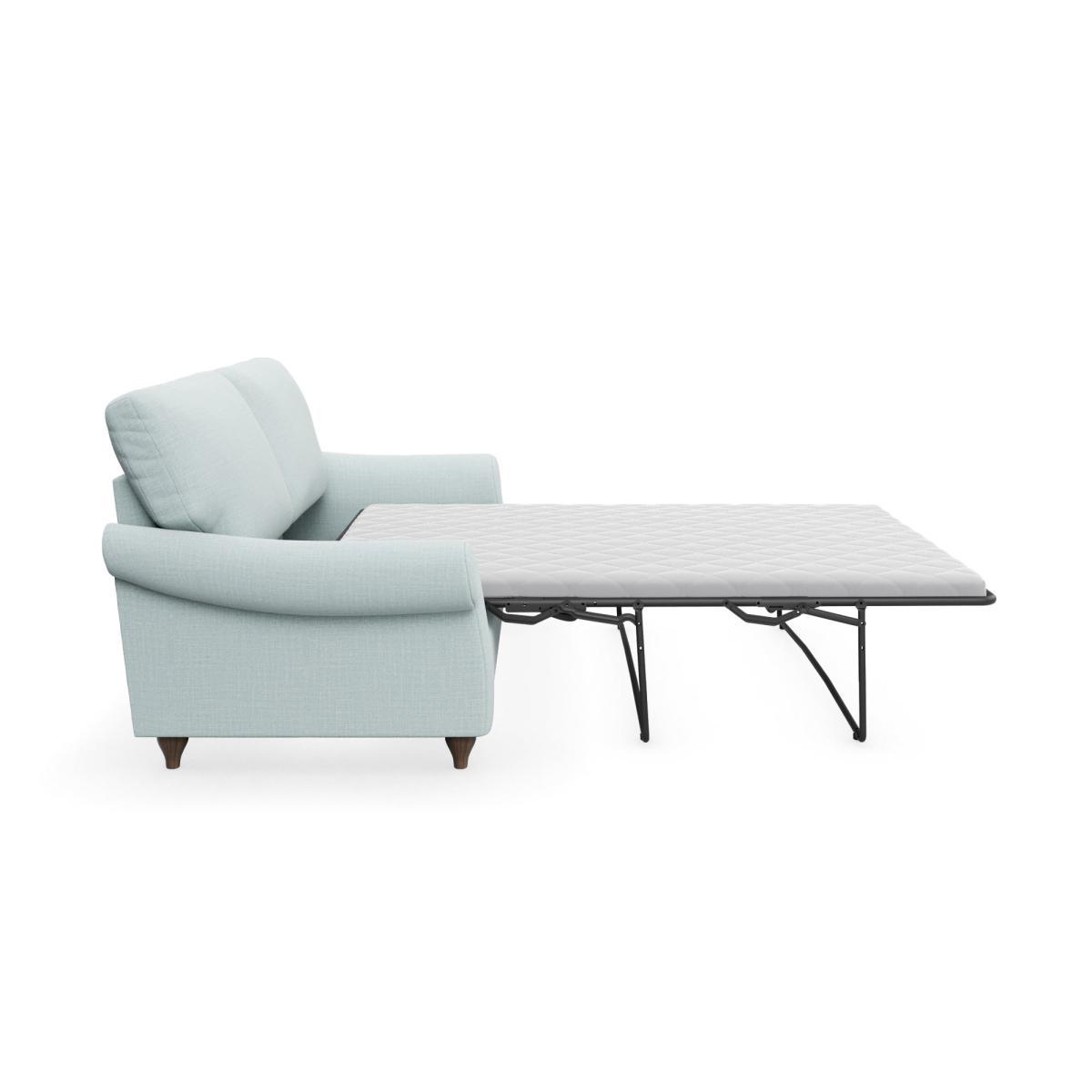 Salisbury Slub Cotton Blend 2 Seater Sofa Bed Slub Cotton Light Mineral – image 6