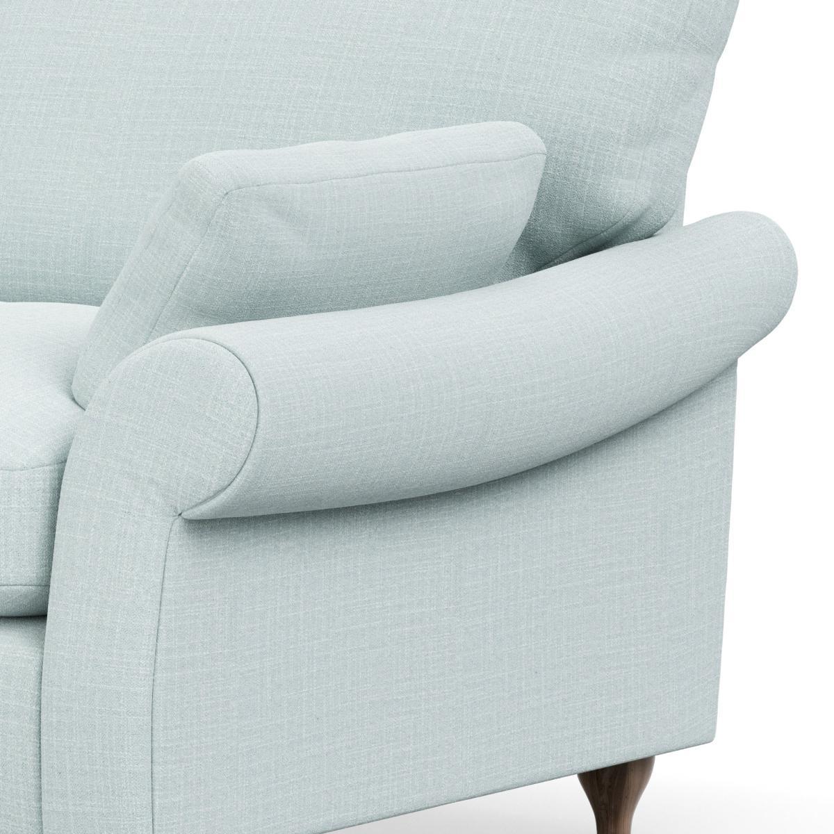 Salisbury Slub Cotton Blend 2 Seater Sofa Bed Slub Cotton Light Mineral – image 9