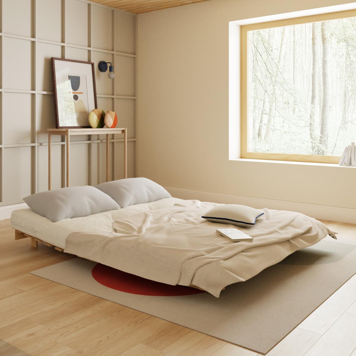 Mito Sherpa Double Futon Ivory – image 2