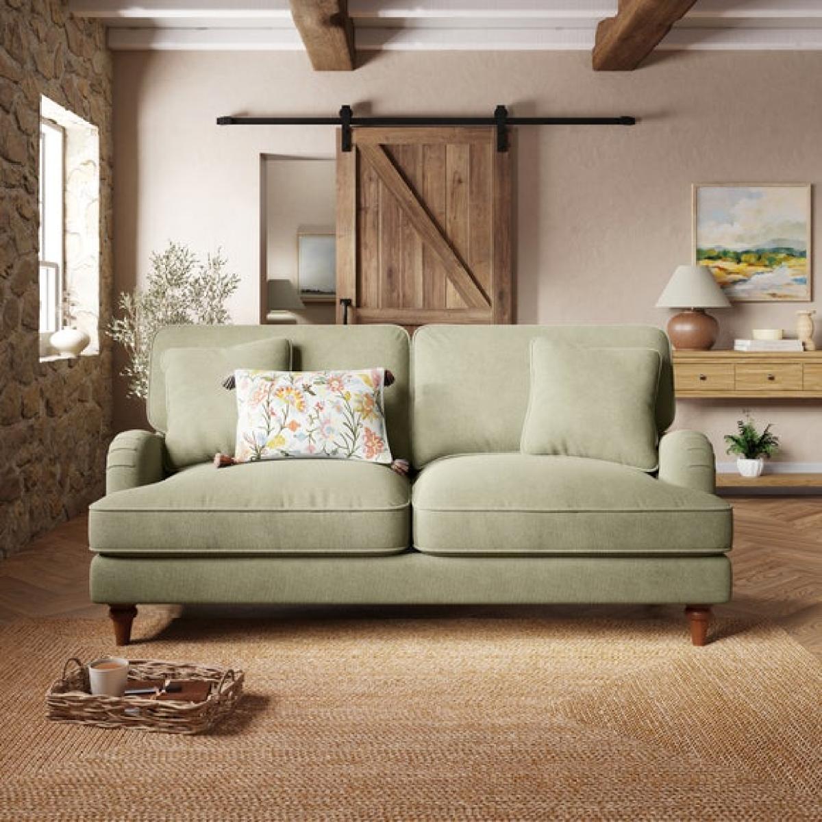 Beatrice II Soft Tonal Chenille 3 Seater Sofa Bed – image 2