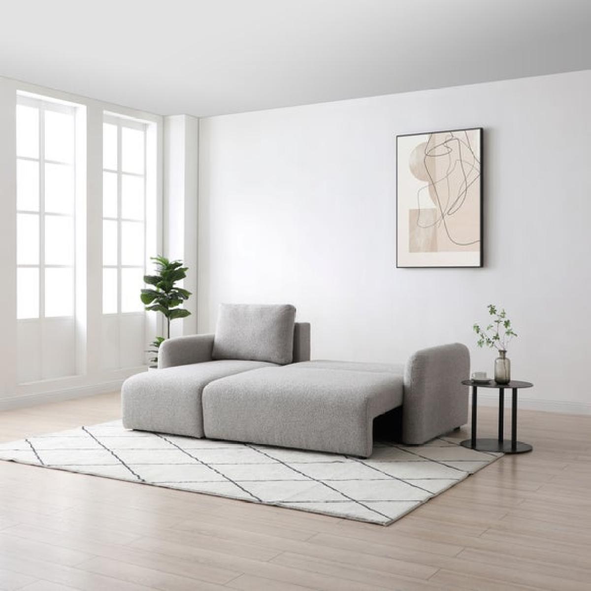 Finty Soft Boucle Corner Sofa Bed – image 2