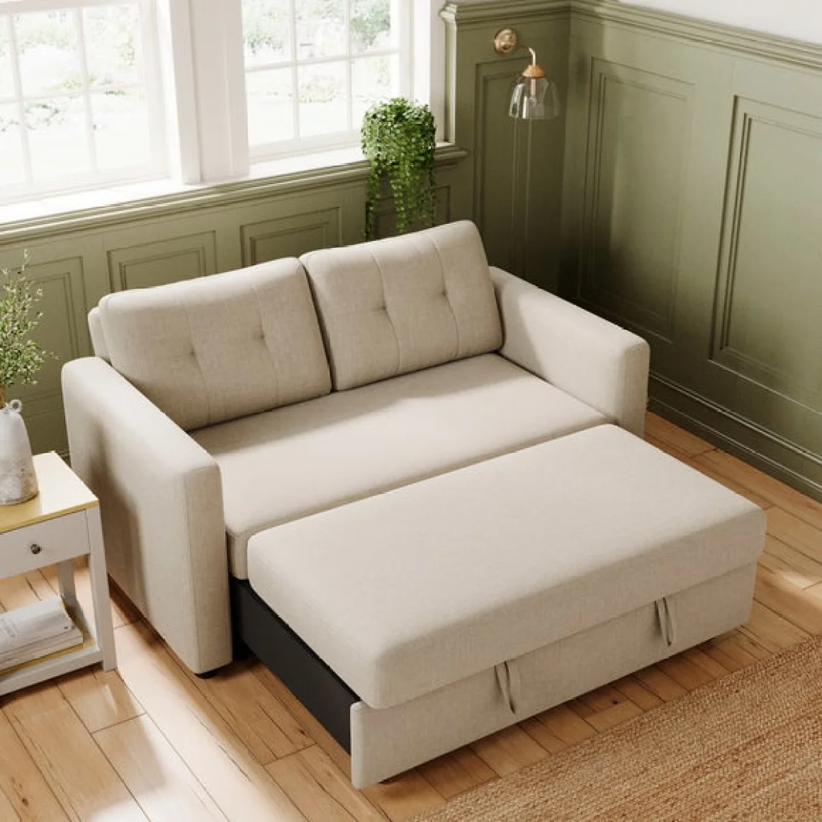 Barker Flatweave 2 Seater Trundle Sofa Bed – image 8