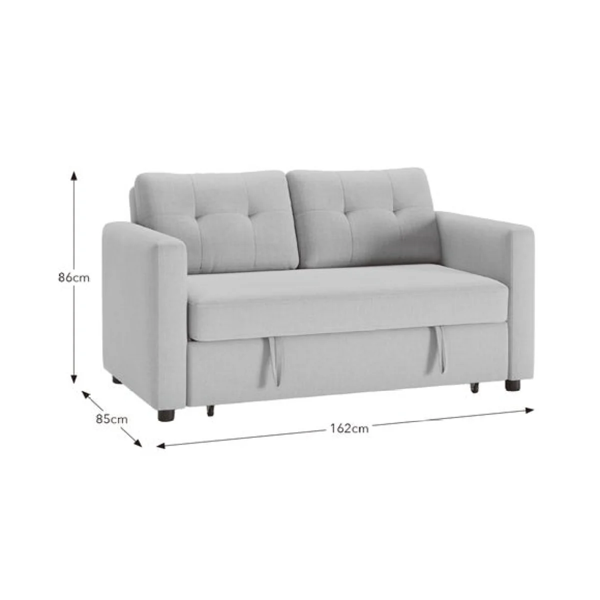 Barker Flatweave 2 Seater Trundle Sofa Bed – image 9