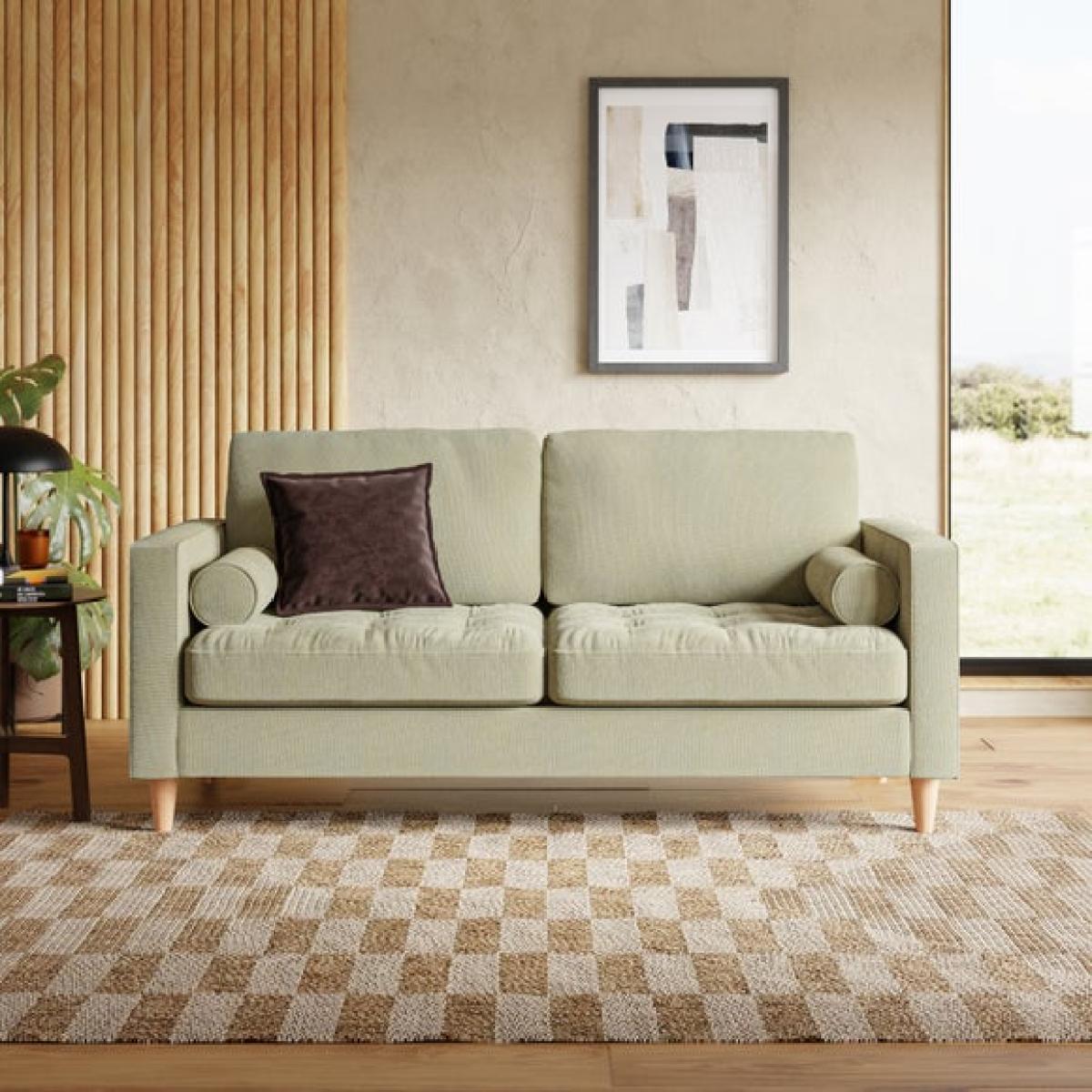 Zoe Casual Sit Soft Tonal Chenille 3 Seater Sofa Bed – image 2