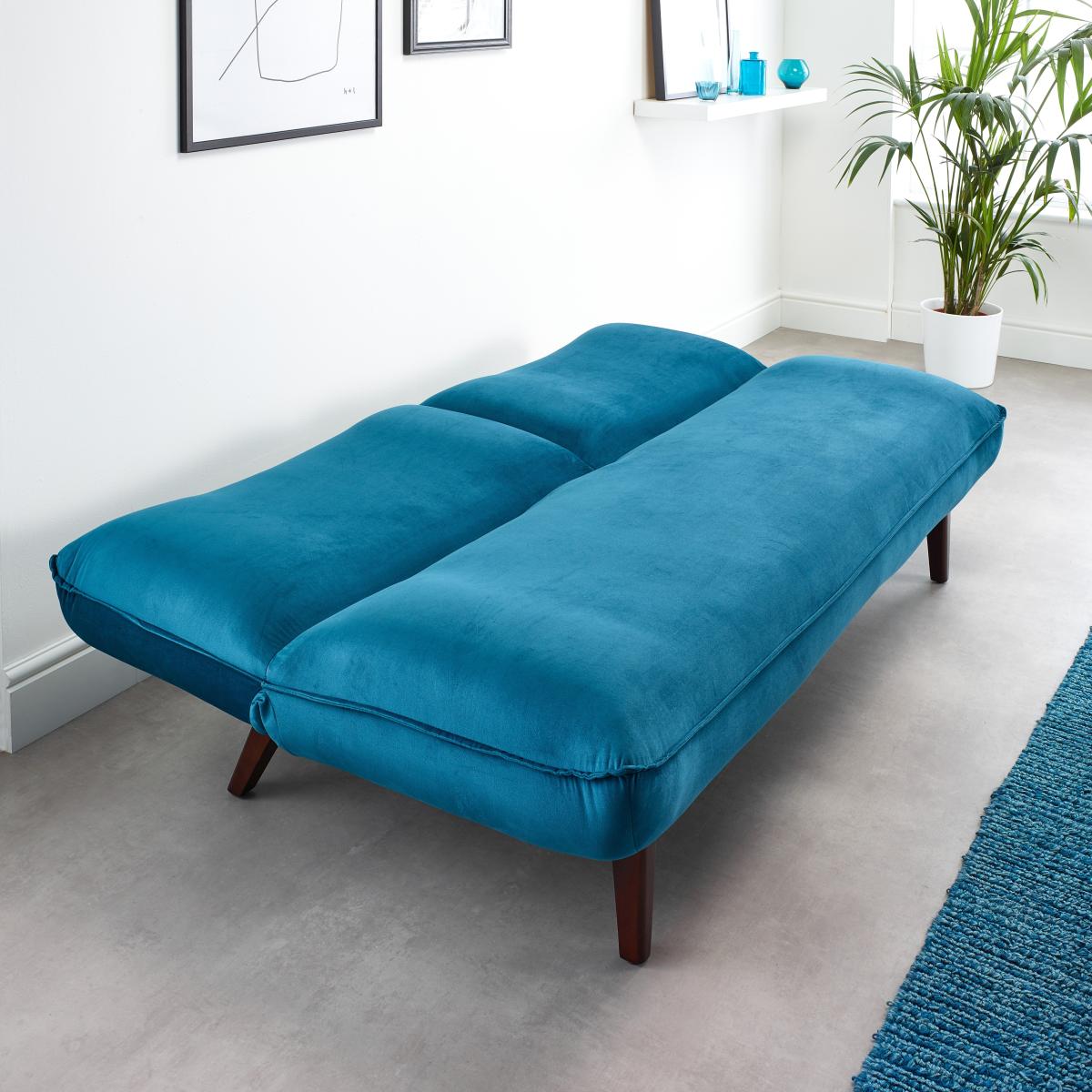 Audrey Sofabed Velvet Teal Teal (Blue) – image 2
