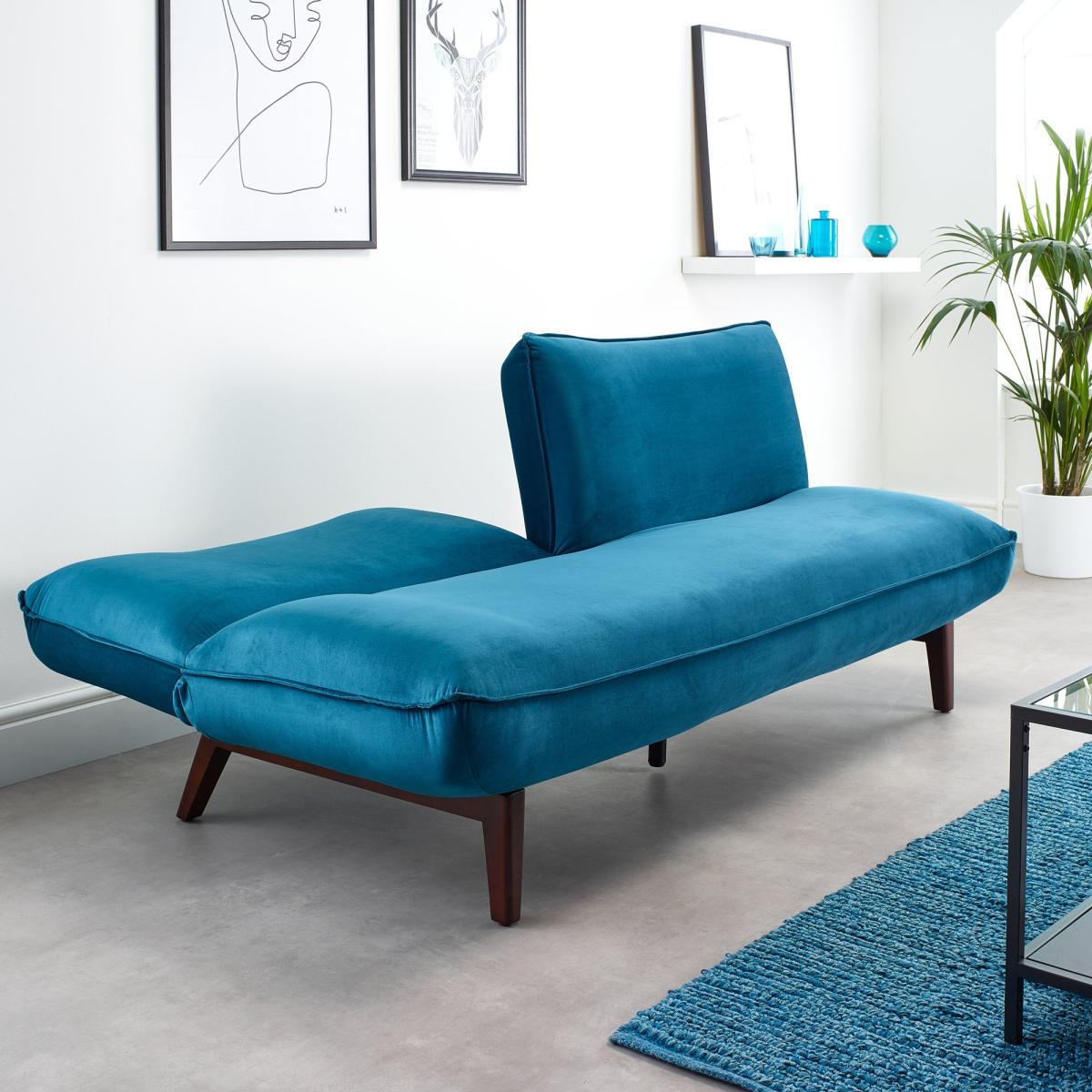 Audrey Sofabed Velvet Teal Teal (Blue) – image 12