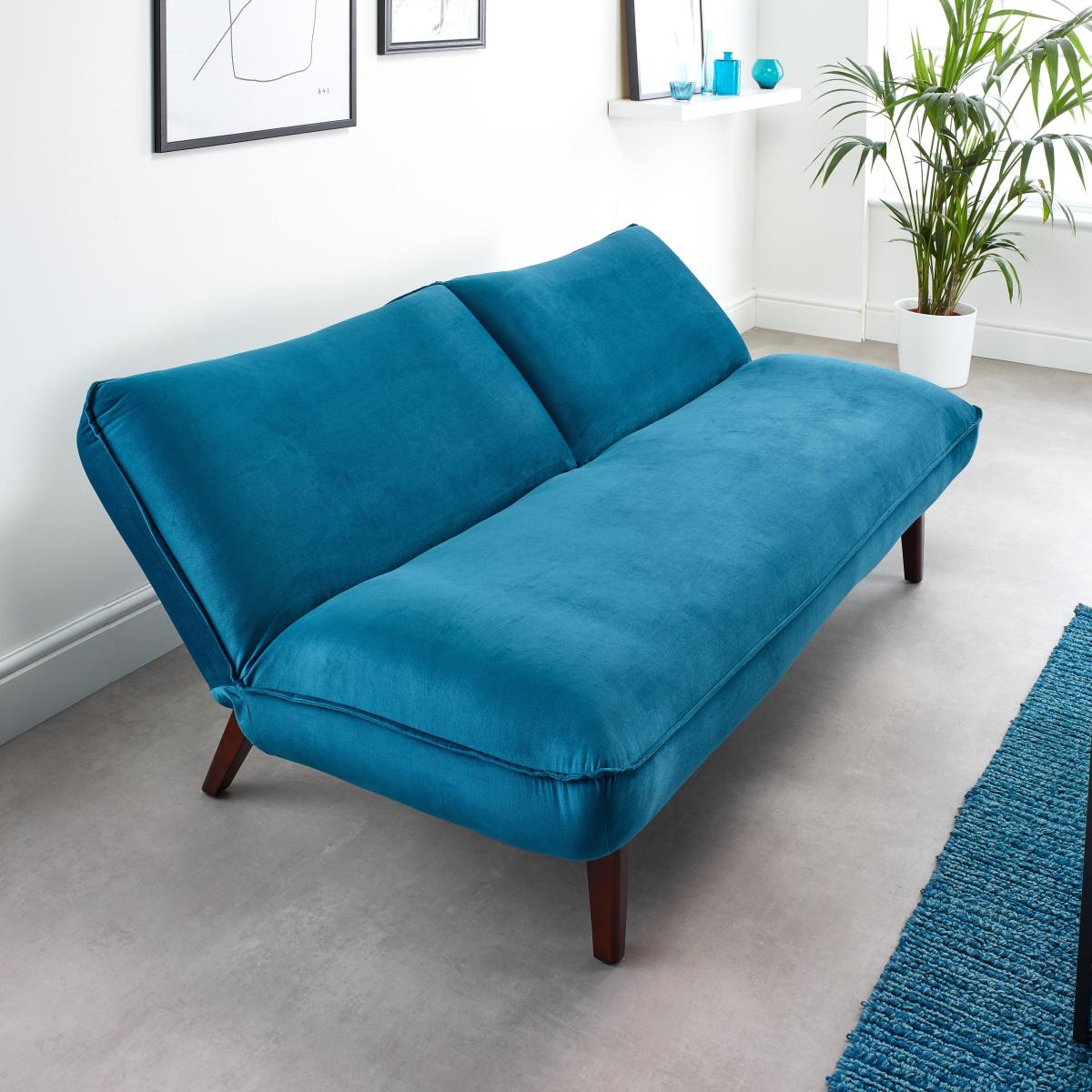 Audrey Sofabed Velvet Teal Teal (Blue) – image 3