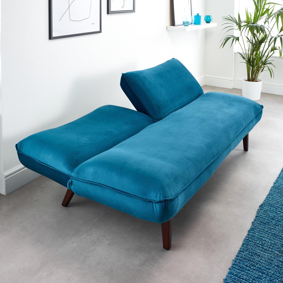 Audrey Sofabed Velvet Teal Teal (Blue) – image 4