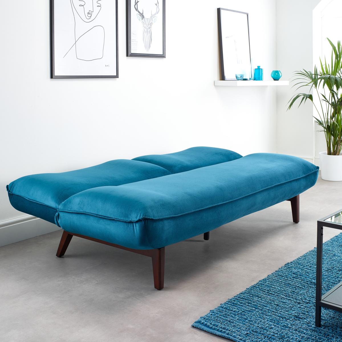 Audrey Sofabed Velvet Teal Teal (Blue) – image 6