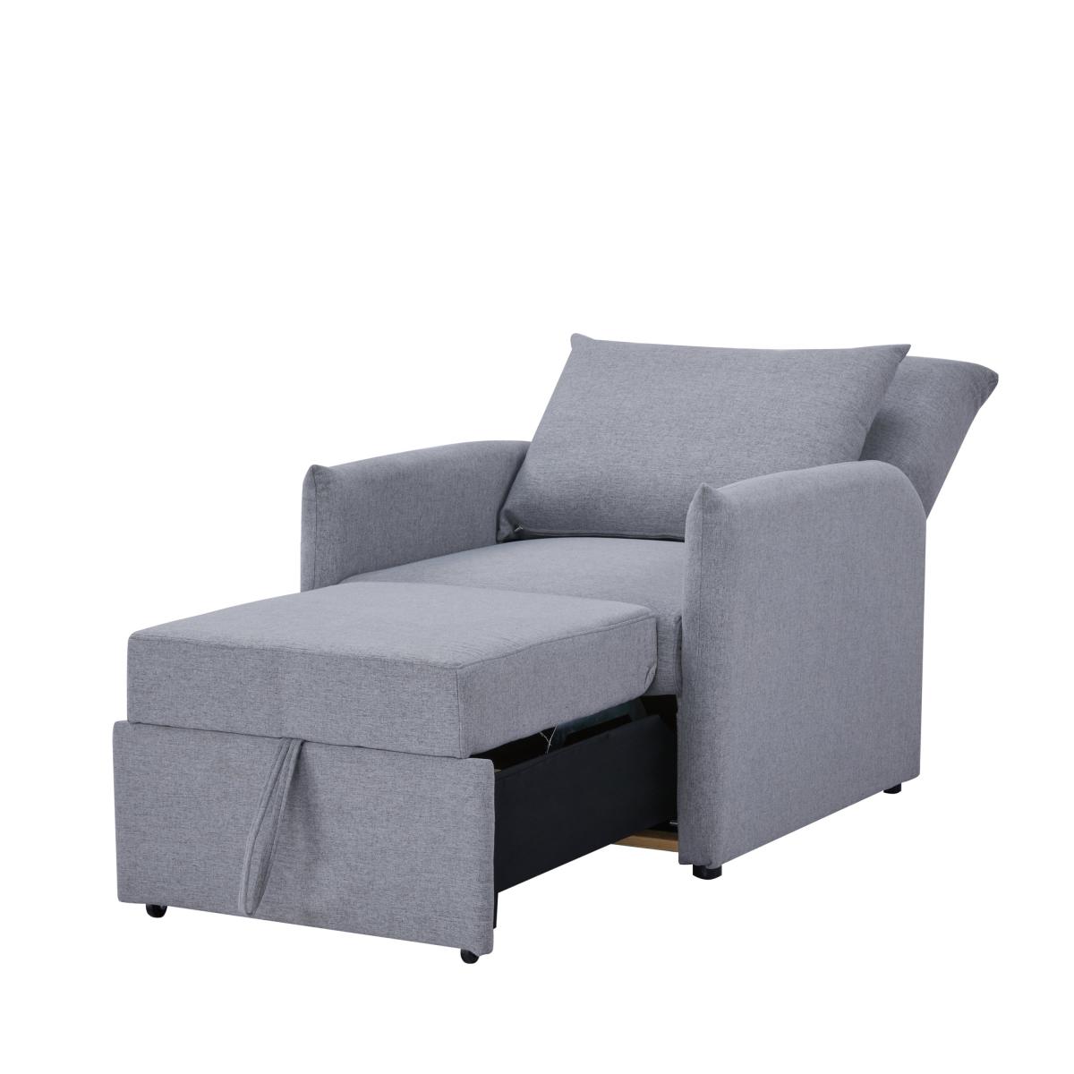 Grayson Grey Chair Bed Light Light Grey – image 3