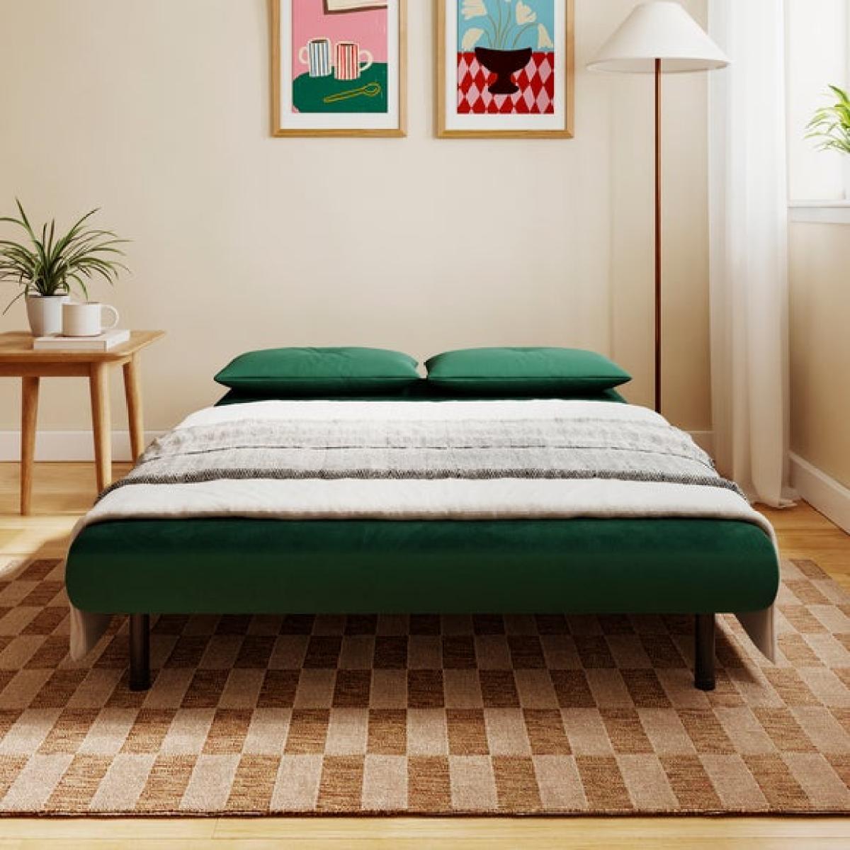 Phoebe Velvet Small Double Sofa Bed – image 2