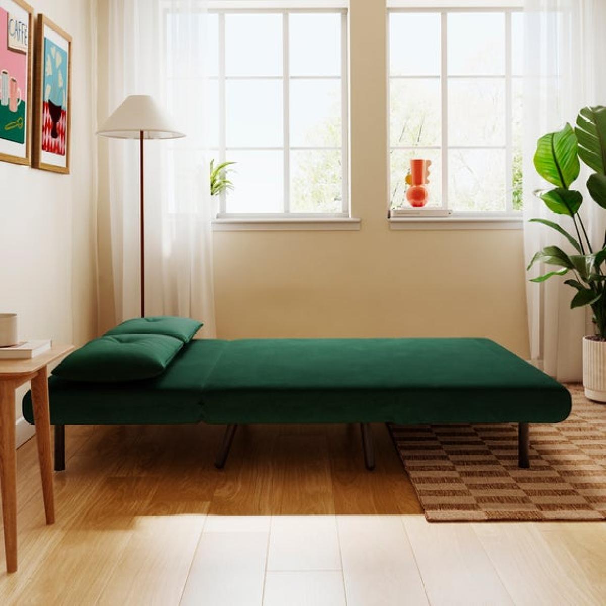 Phoebe Velvet Small Double Sofa Bed – image 3
