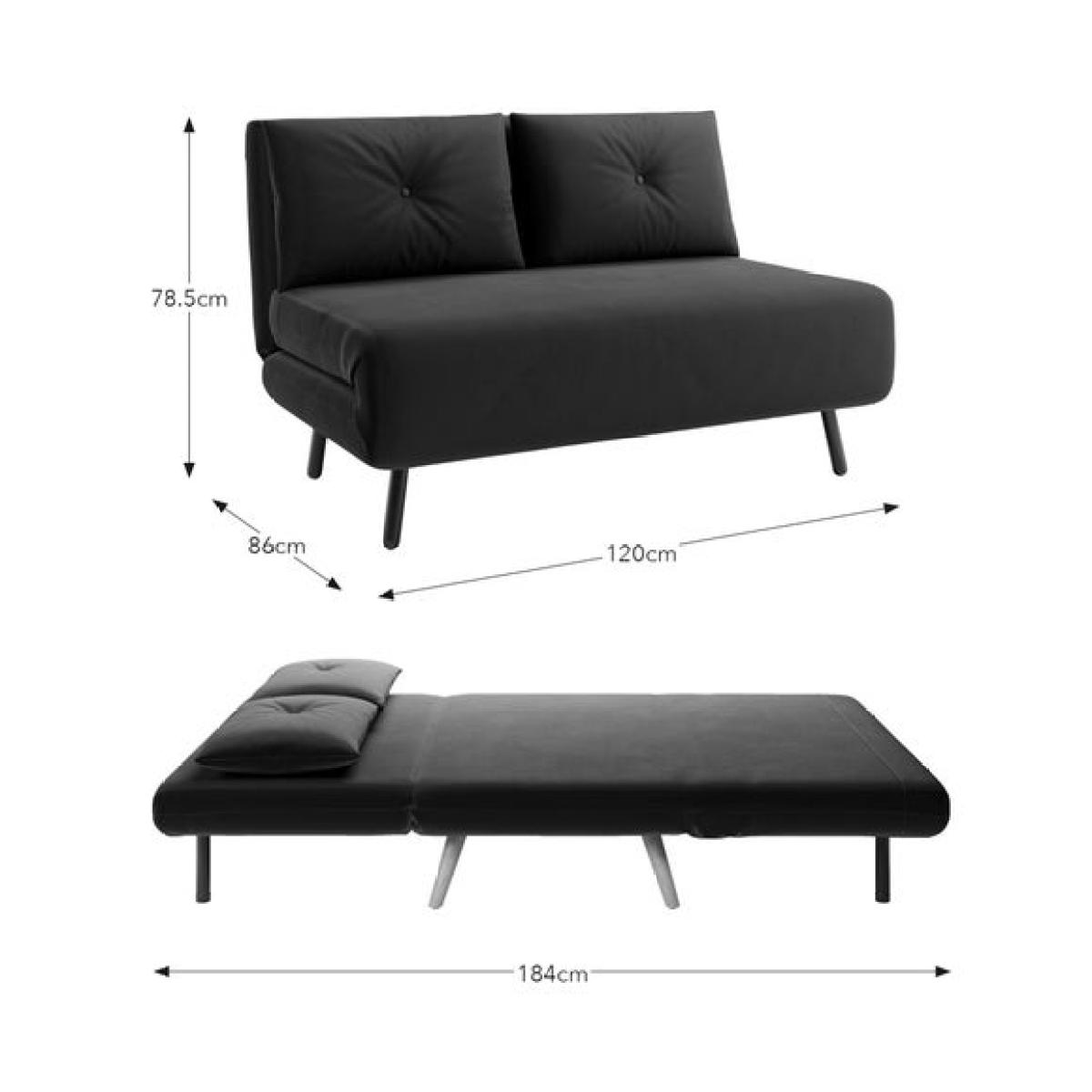 Phoebe Velvet Small Double Sofa Bed – image 8