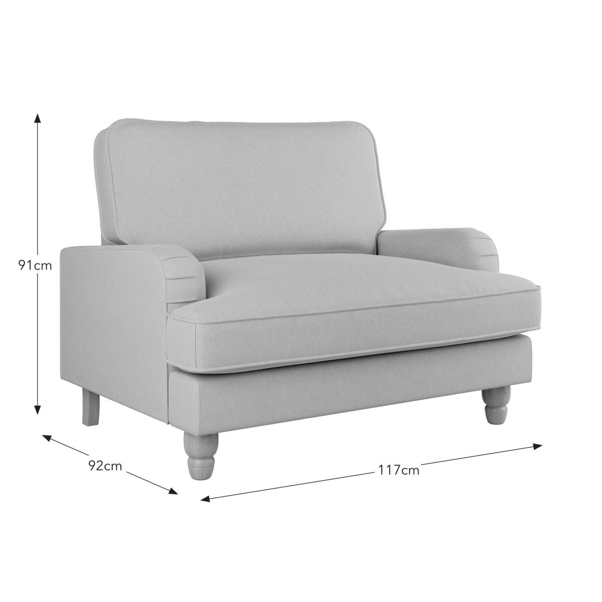 Beatrice Luna Snuggle Single Sofa Bed Natural – image 9