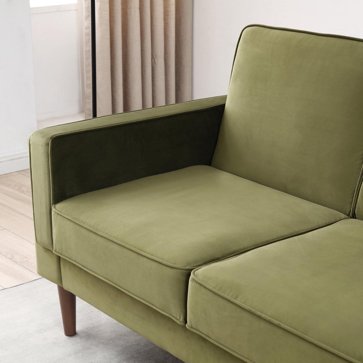 Brady Velvet Sofa Bed Olive (Green) – image 4