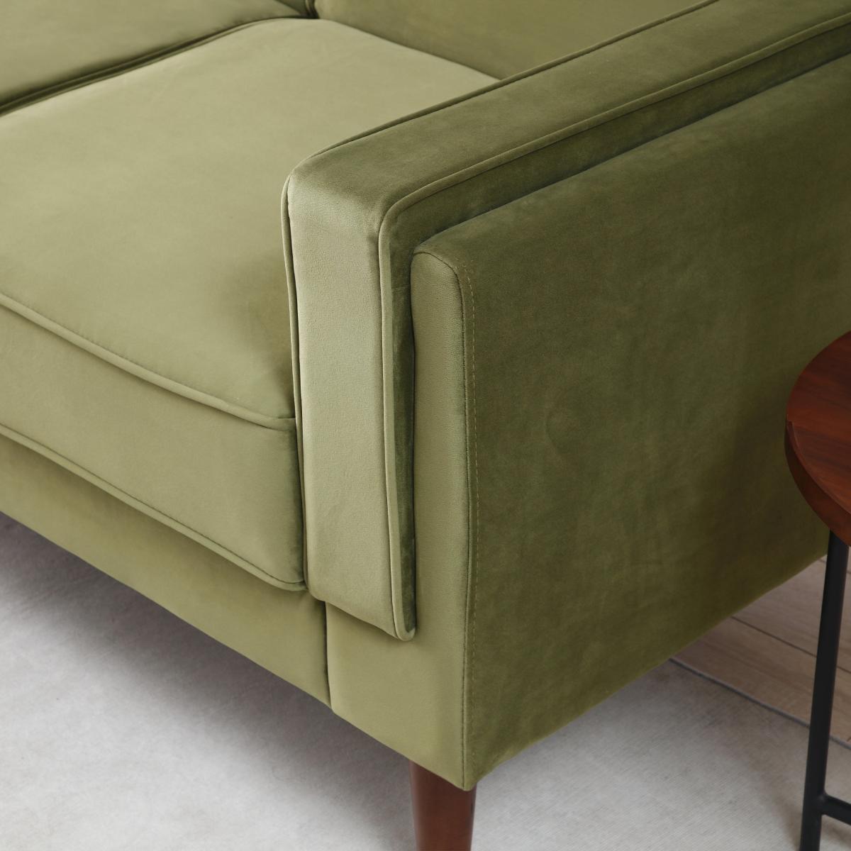 Brady Velvet Sofa Bed Olive (Green) – image 5