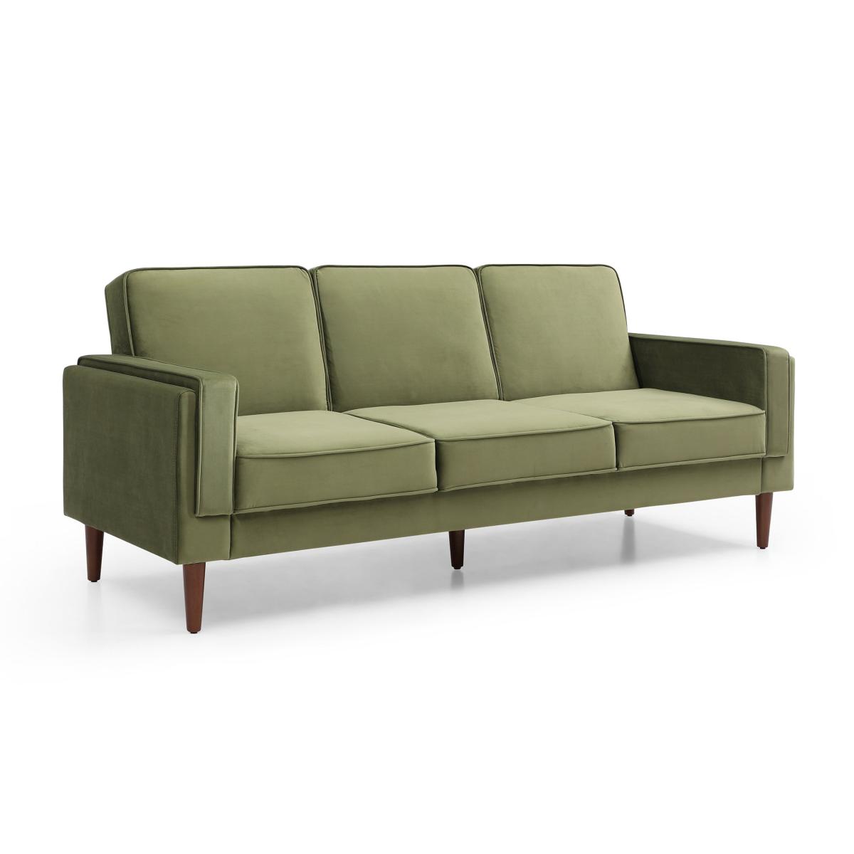 Brady Velvet Sofa Bed Olive (Green) – image 7