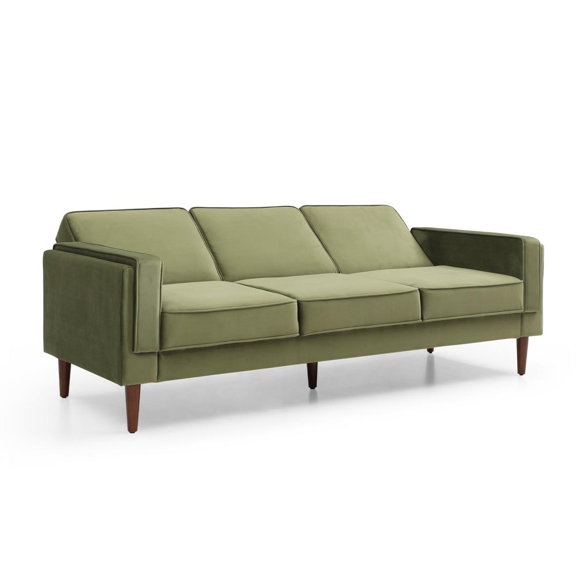 Brady Velvet Sofa Bed Olive (Green) – image 8