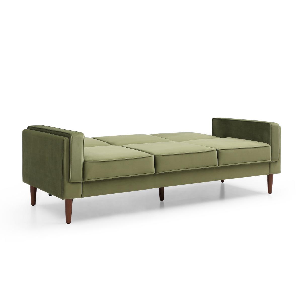 Brady Velvet Sofa Bed Olive (Green) – image 9
