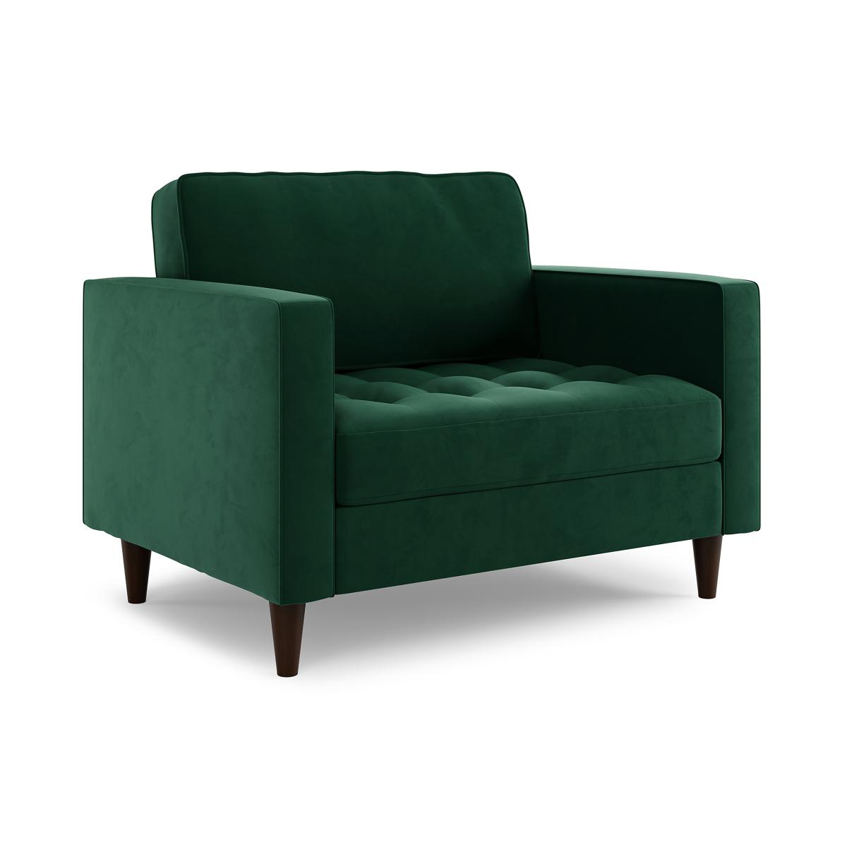 Zoe Velvet Snuggle Single Sofa Bed Bottle Green – image 8