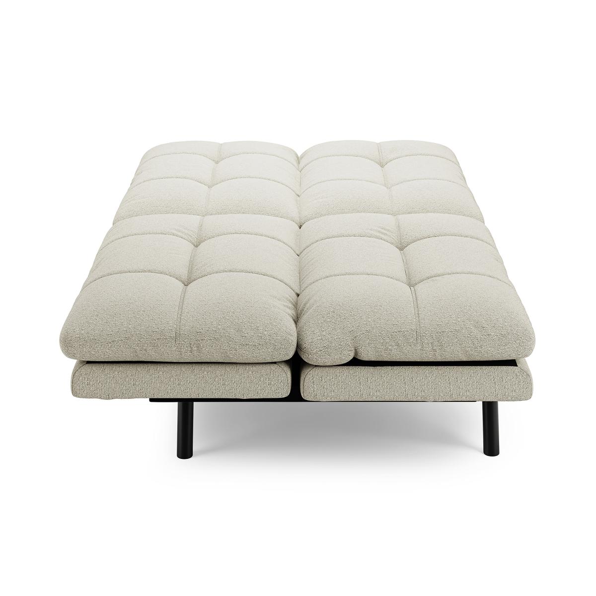 Harrison Quilted Chenille Clic Clac Sofa Bed Natural – image 8