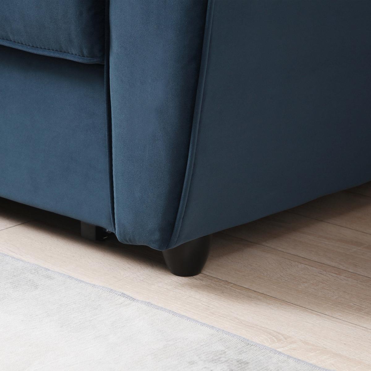 Mila Corner Sofabed, Velvet Ink (Blue) – image 6