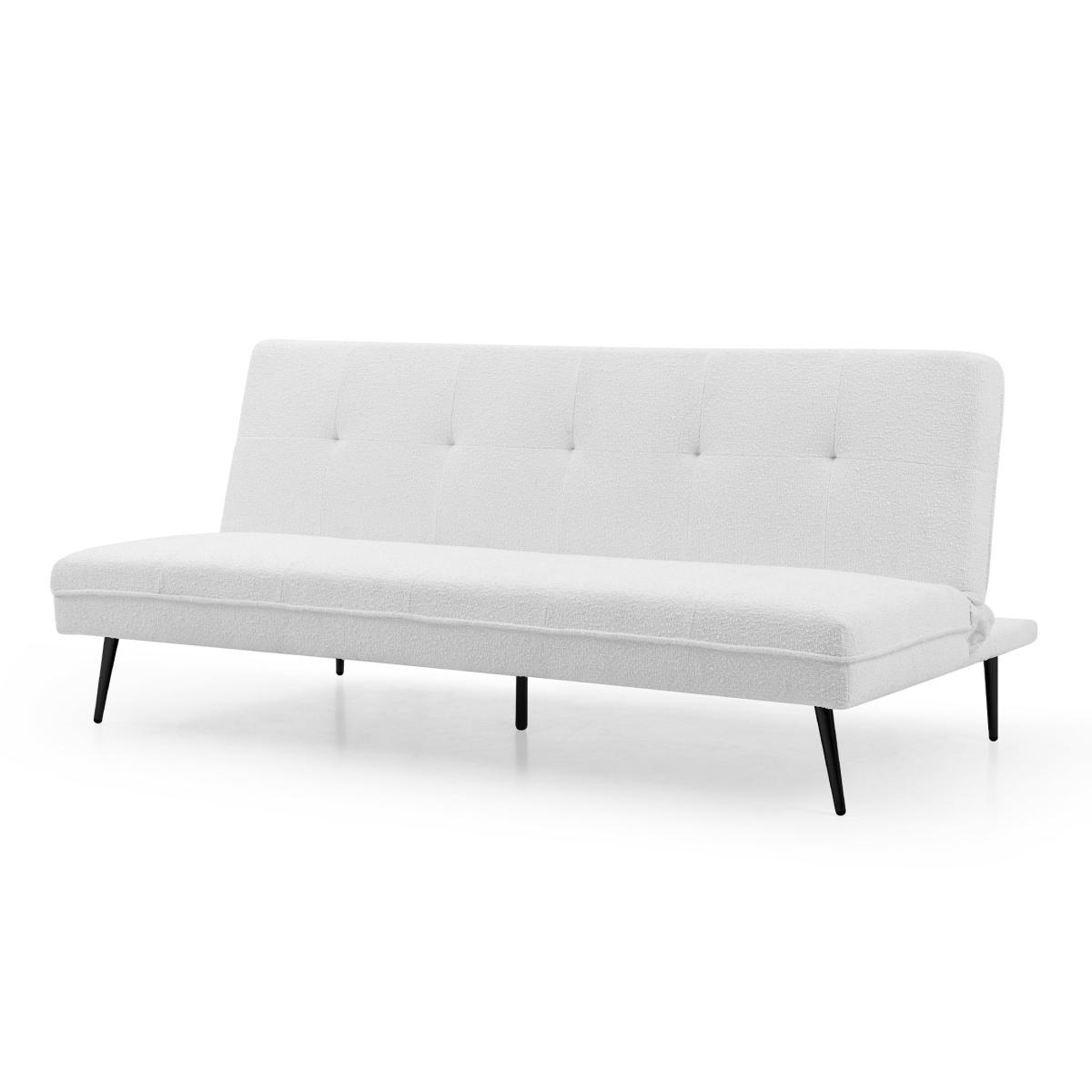 Logan Boucle Sofa Bed Cream – image 6