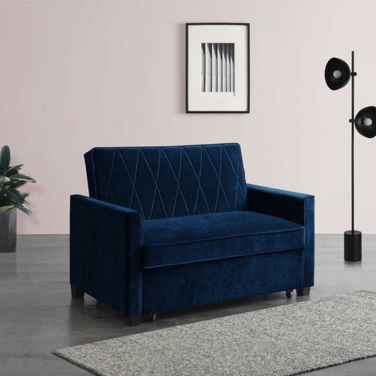 Return - Serena Velvet 2 Seater Sofa Bed – image 4