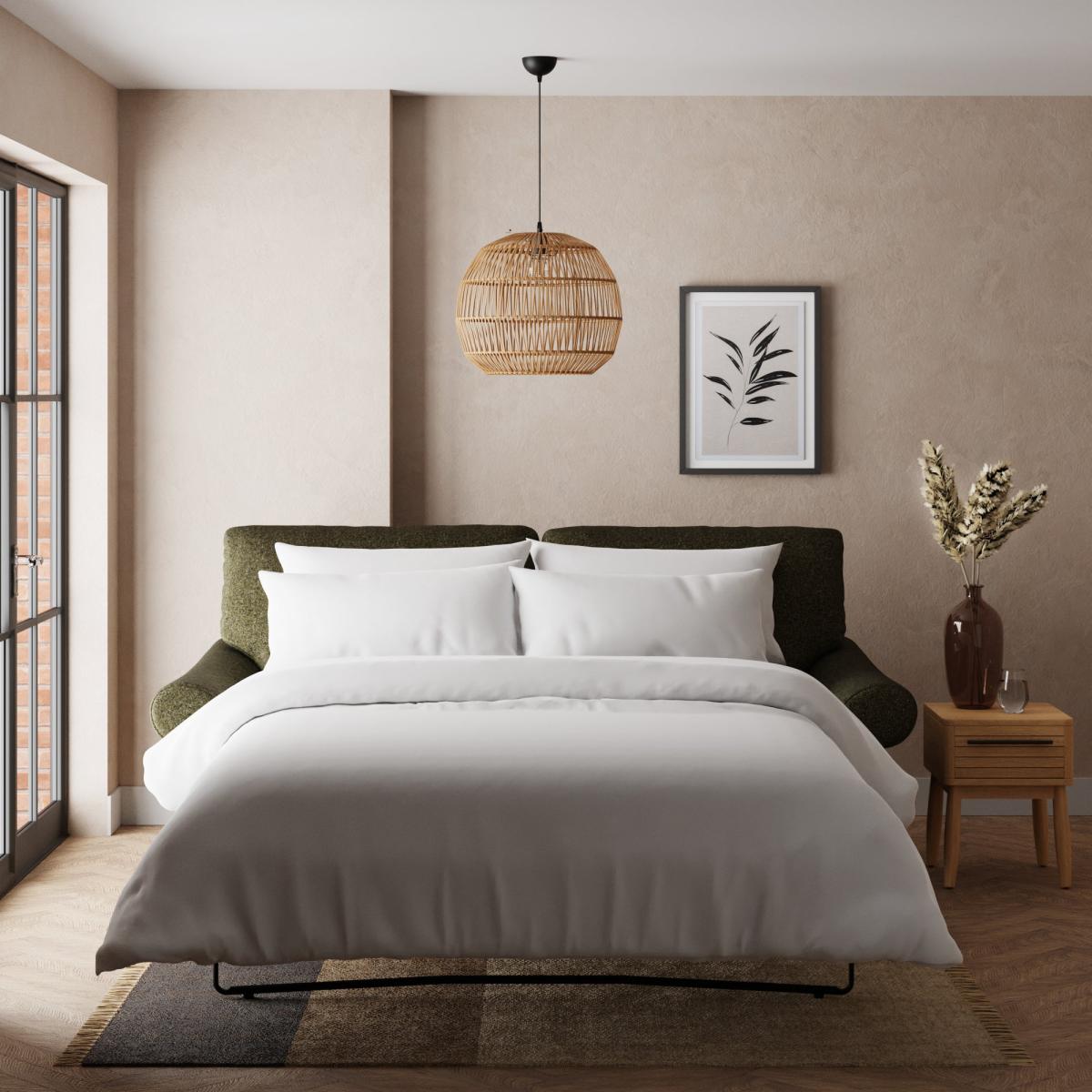Salisbury Cosy Marl 2 Seater Sofa Bed Cosy Marl Olive – image 2
