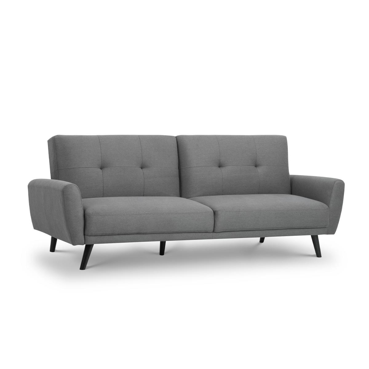 Monza Linen Clic Clac Sofa Bed Grey – image 2