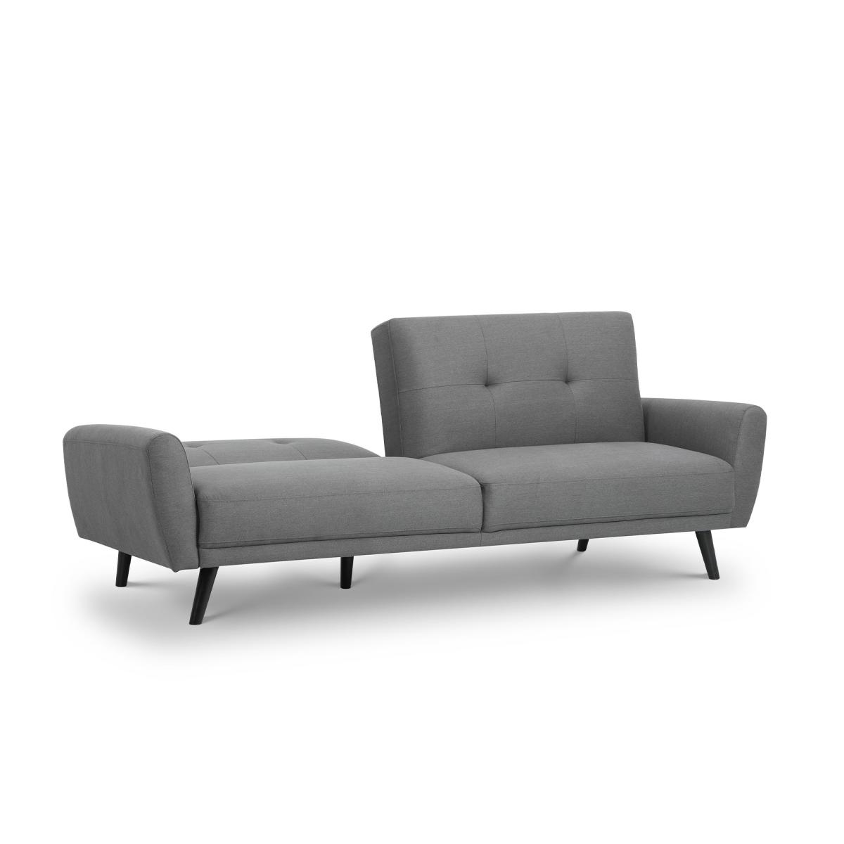 Monza Linen Clic Clac Sofa Bed Grey – image 3
