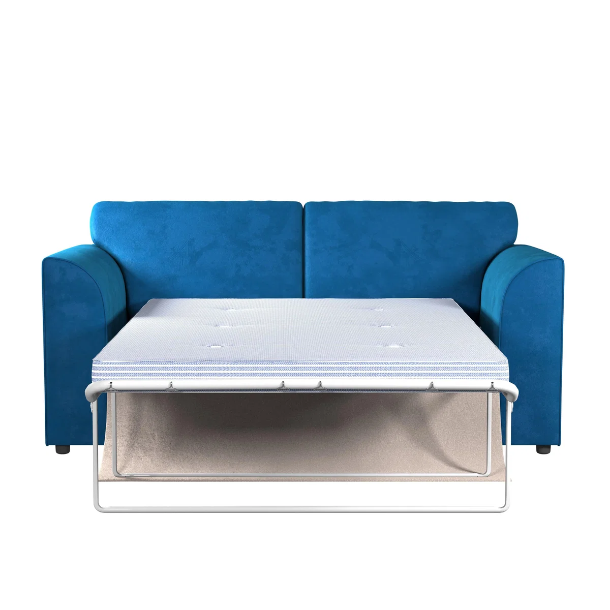 Blake Soft Velvet Sofa Bed Royal Blue – image 5