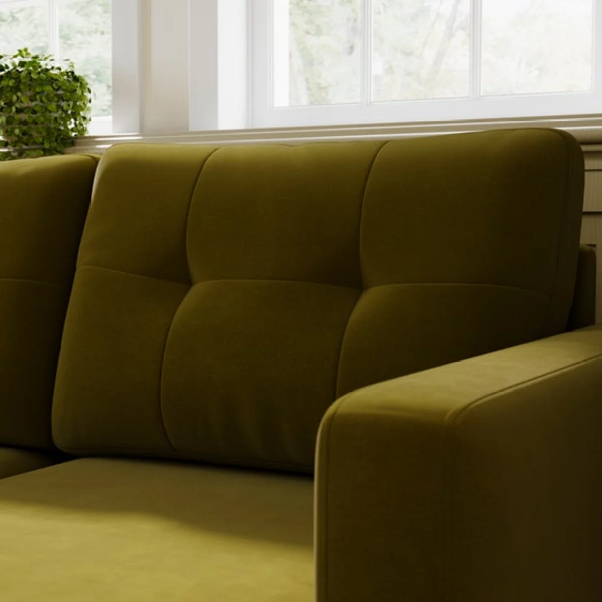 Barker Velvet Trundle Corner Chaise Sofa Bed – image 5